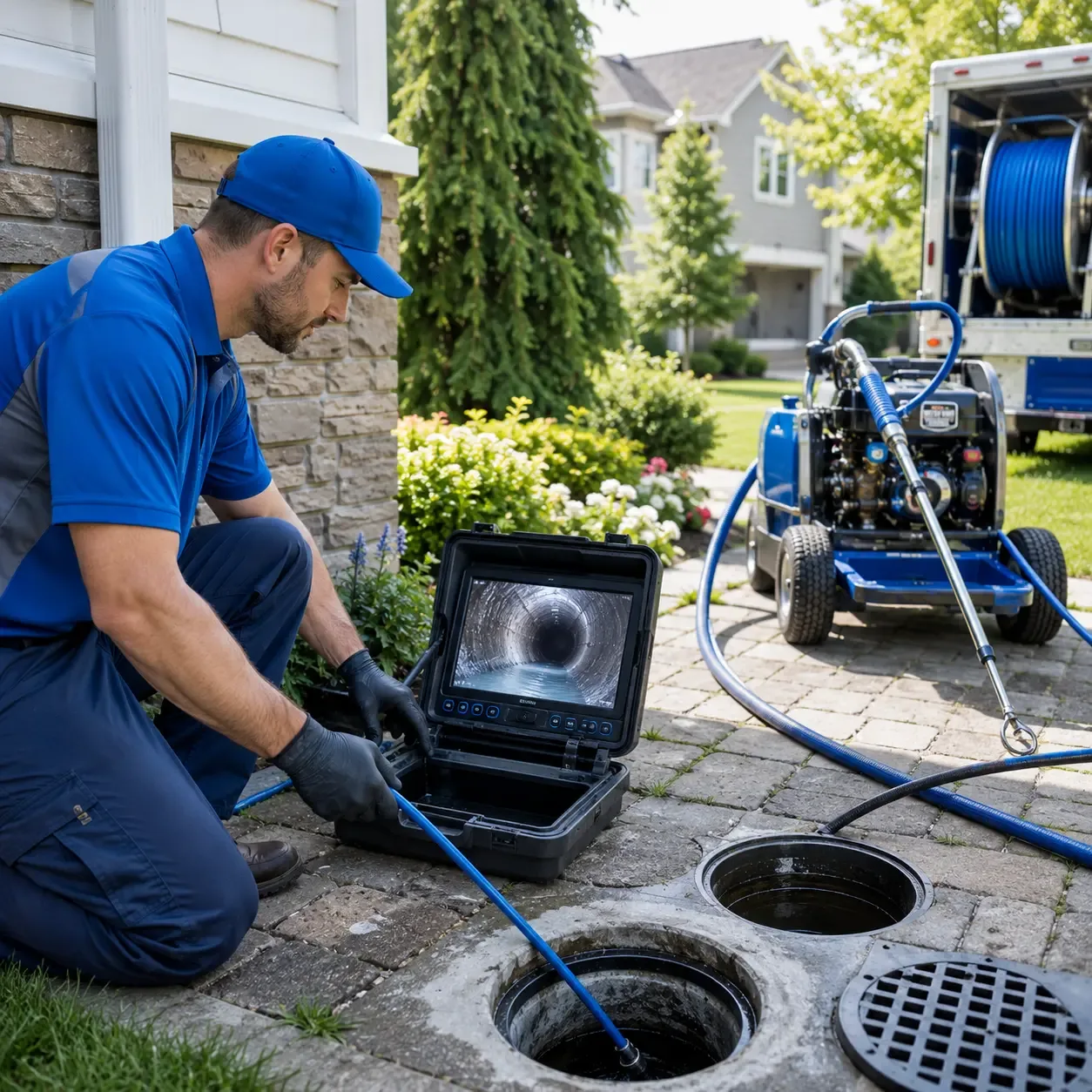 Outdoor drain cleaning professionals serving Eagle River, WI